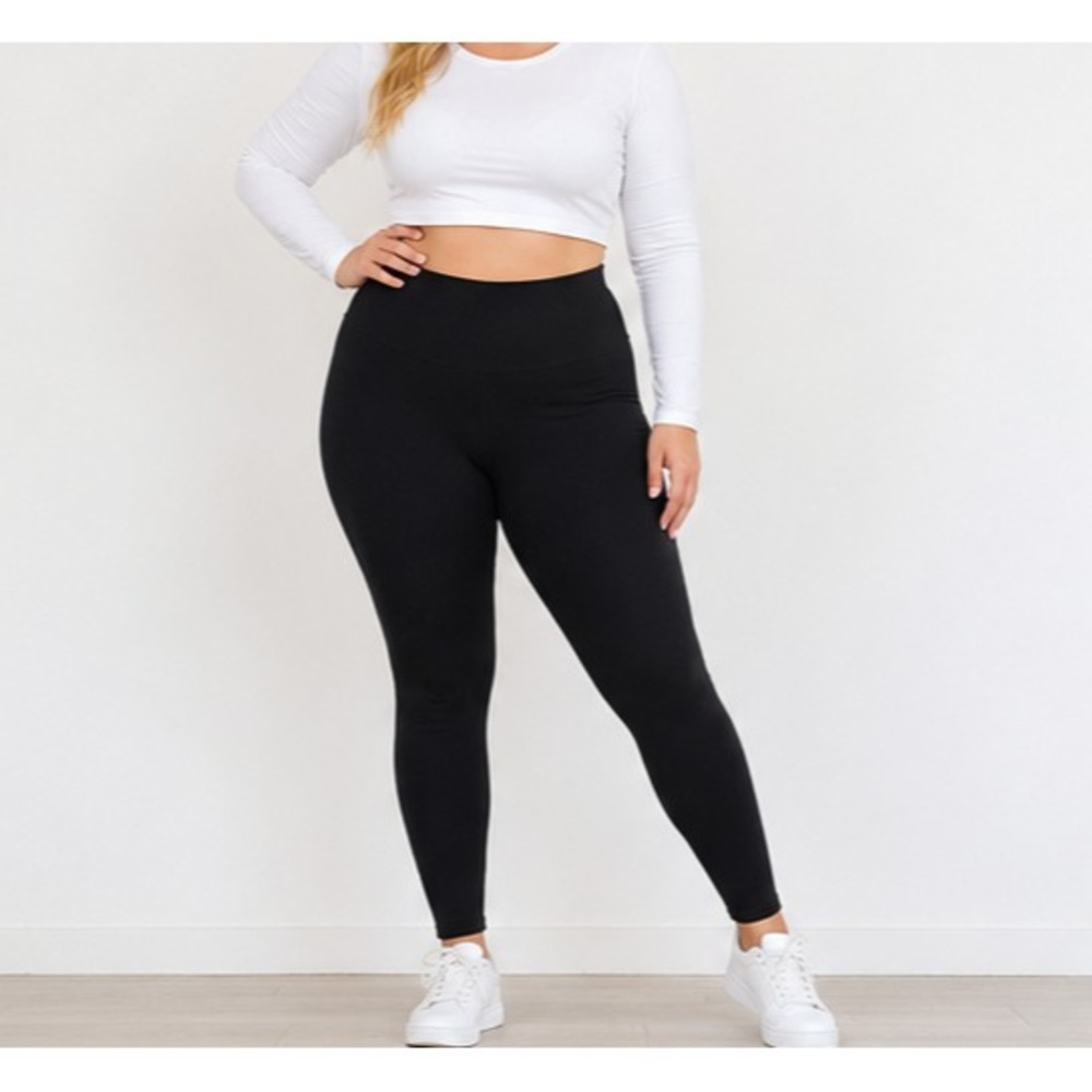 Warners Blissful Benefits Womens Leggings L/XL Black Seamless High Rise Stretch